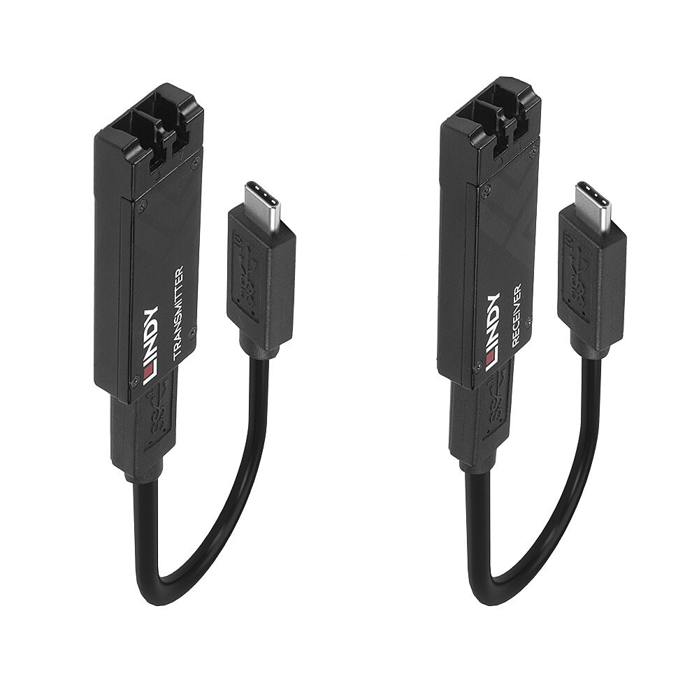 LINDY 100m Fibre Optic USB 3
