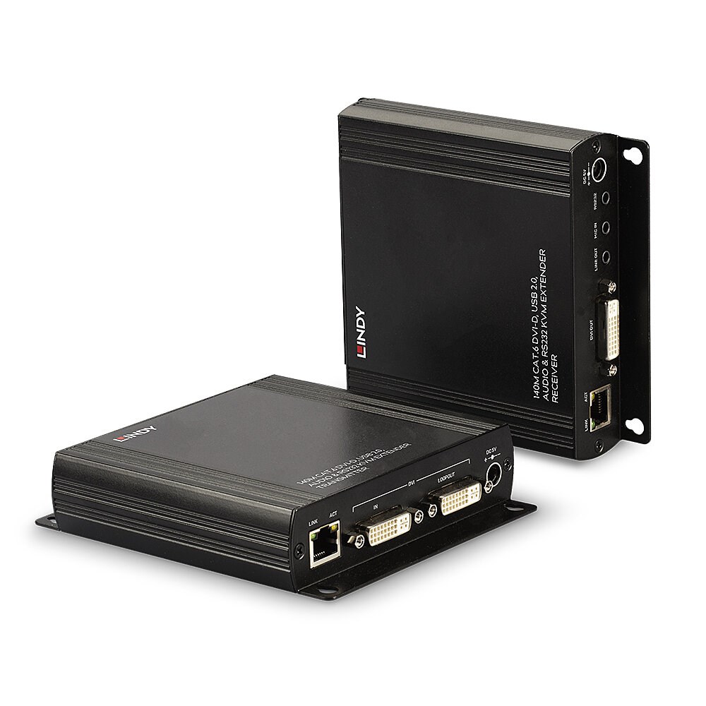 LINDY  140m Cat.6 DVI-D, USB