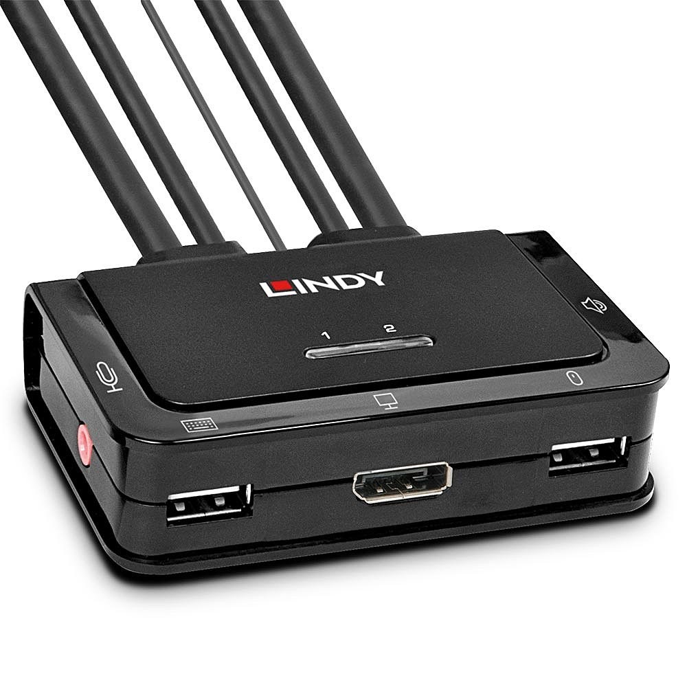 LINDY 2 Port DisplayPort 1.2