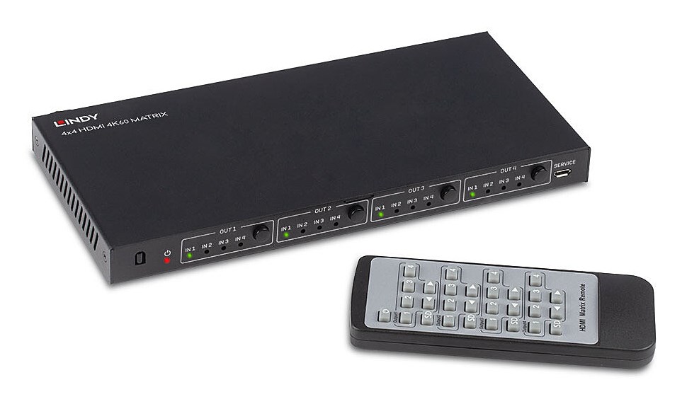 LINDY 4x4 HDMI 4K60 Matrix |