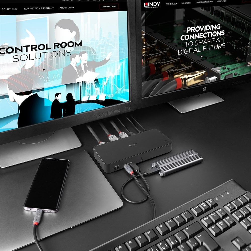 LINDY  DST-Pro Universal, USB-C and Type
