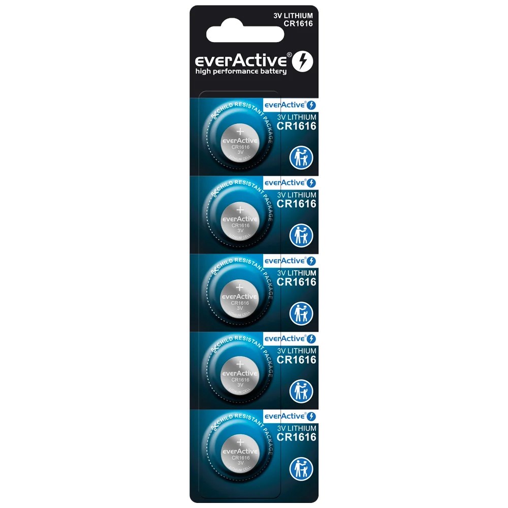 EverActive Mini CR1616 lithium batteries blister
