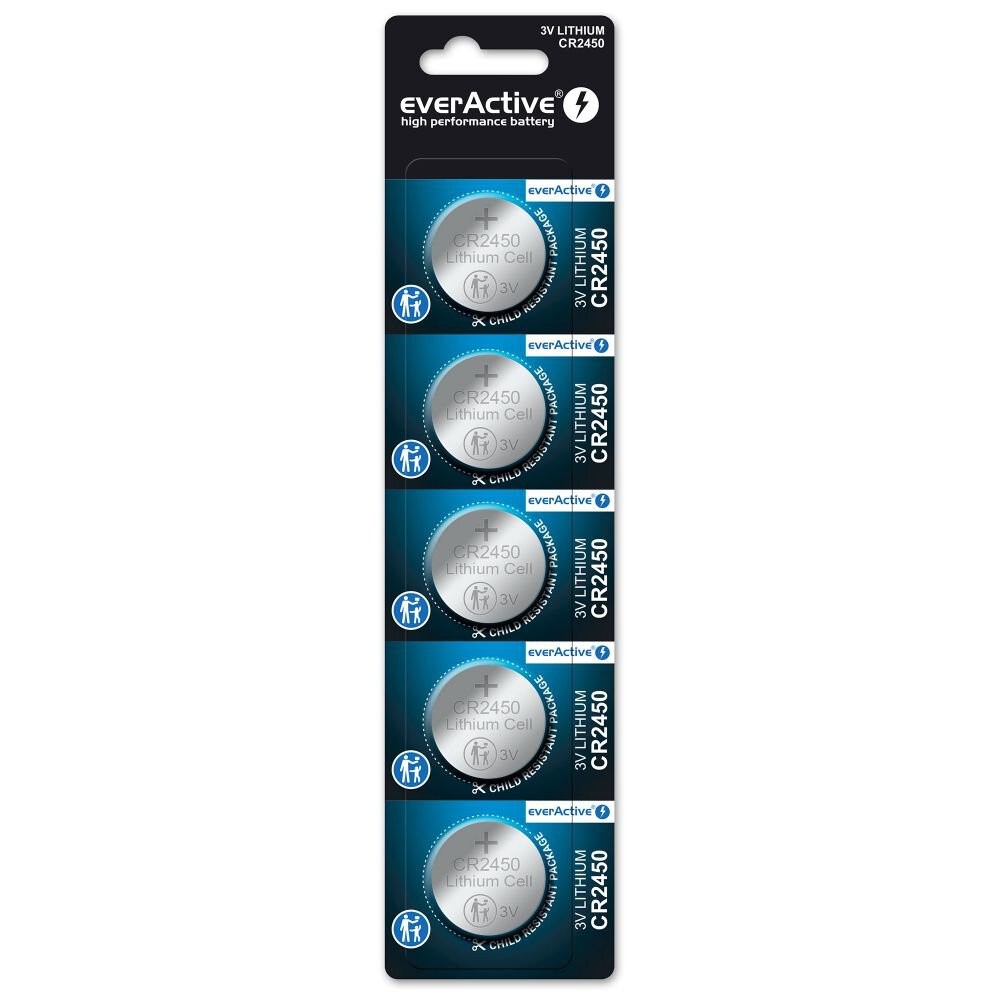 EverActive  LITHIUM MINI BATTERIES CR2450 5