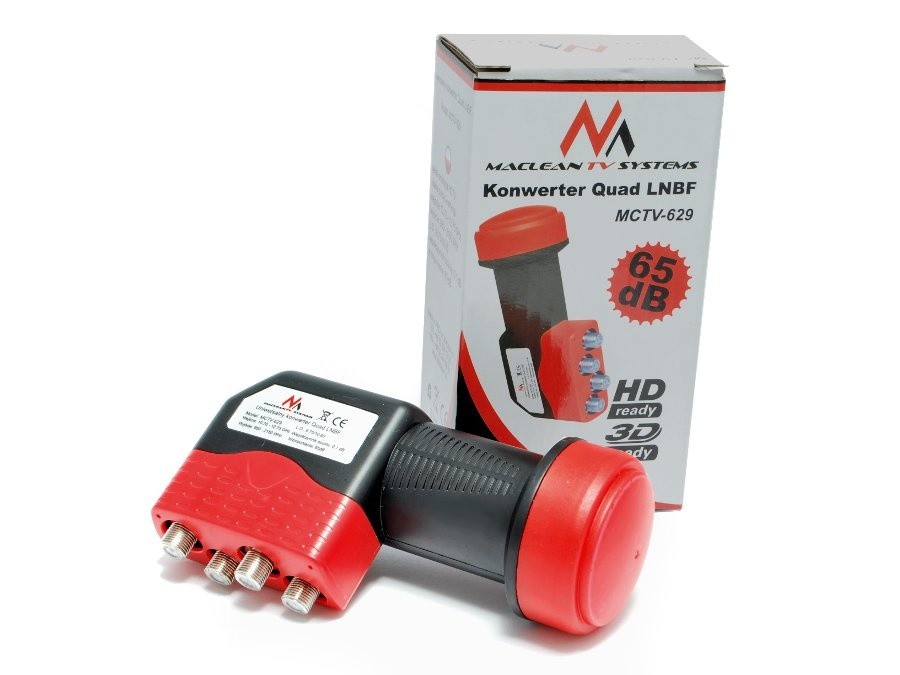 Maclean LNB QUAD 65dB MCTV-629 sat