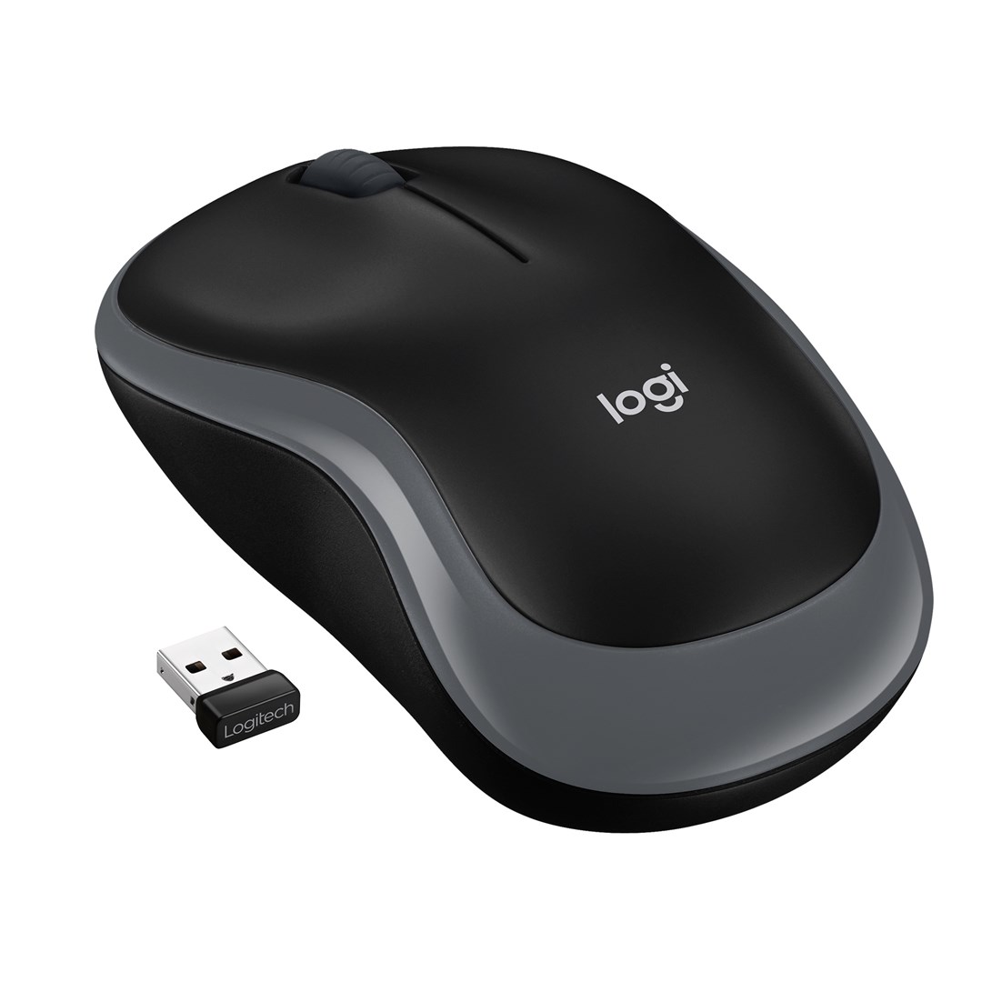 LOGITECH  Wireless mouse M185 Nano Grey