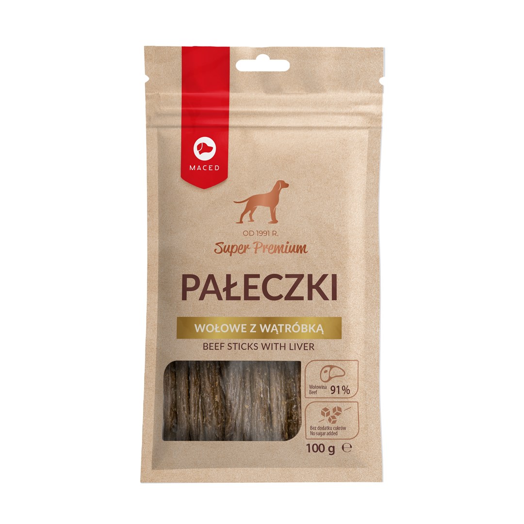 MACED Beef Sticks with liver -