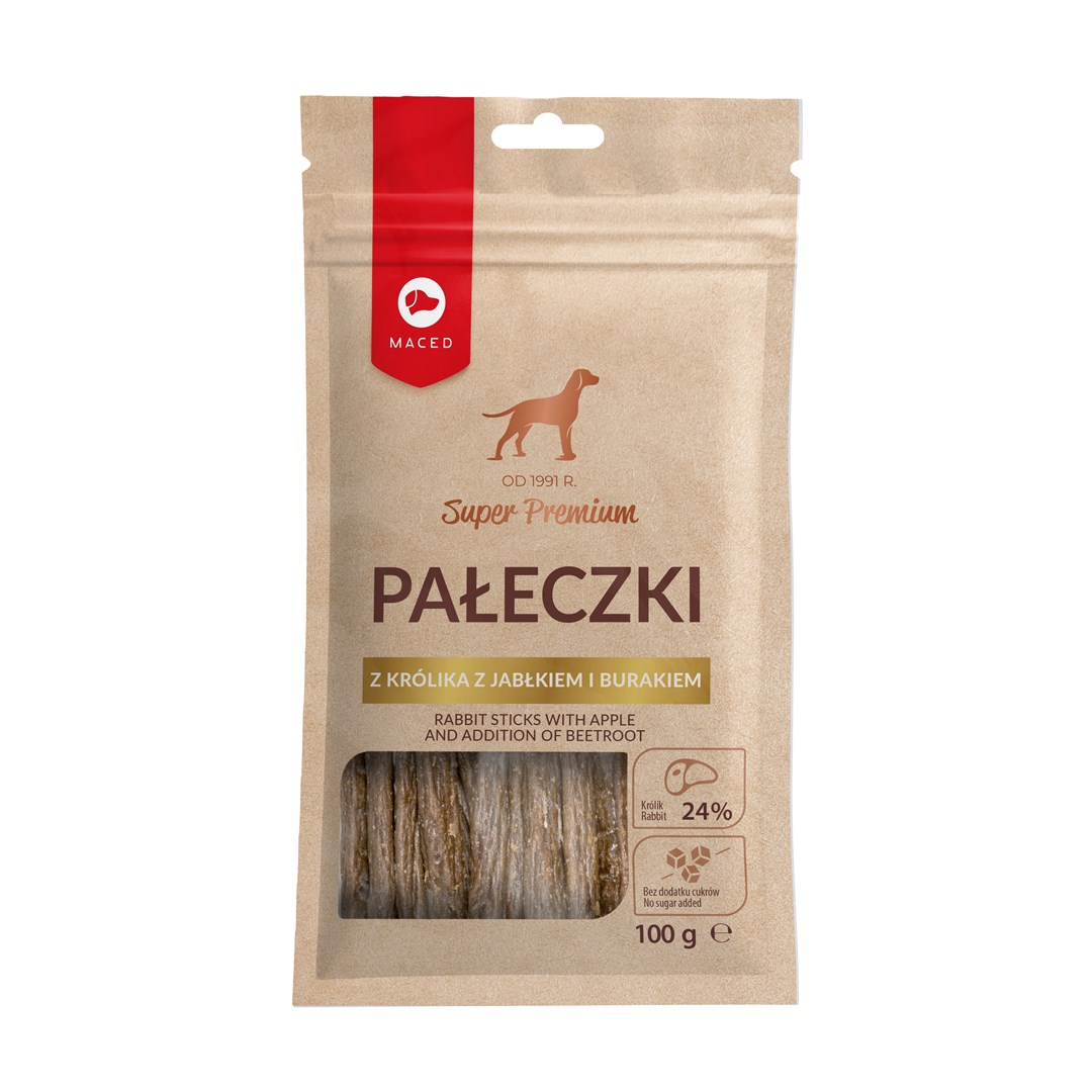 MACED Rabbit sticks with apple and