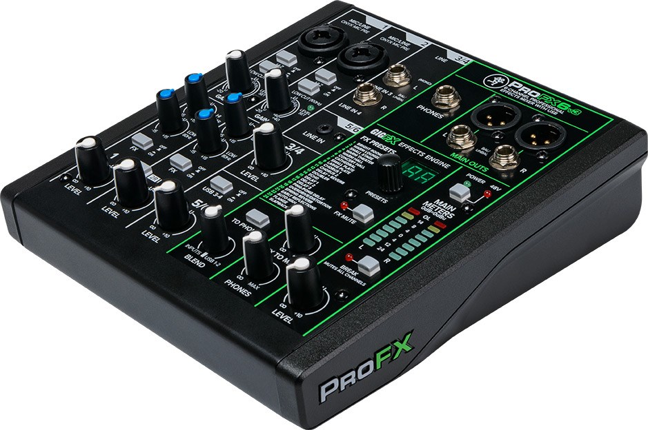 MACKIE  ProFX6v3 - 6-channel analogue mixer