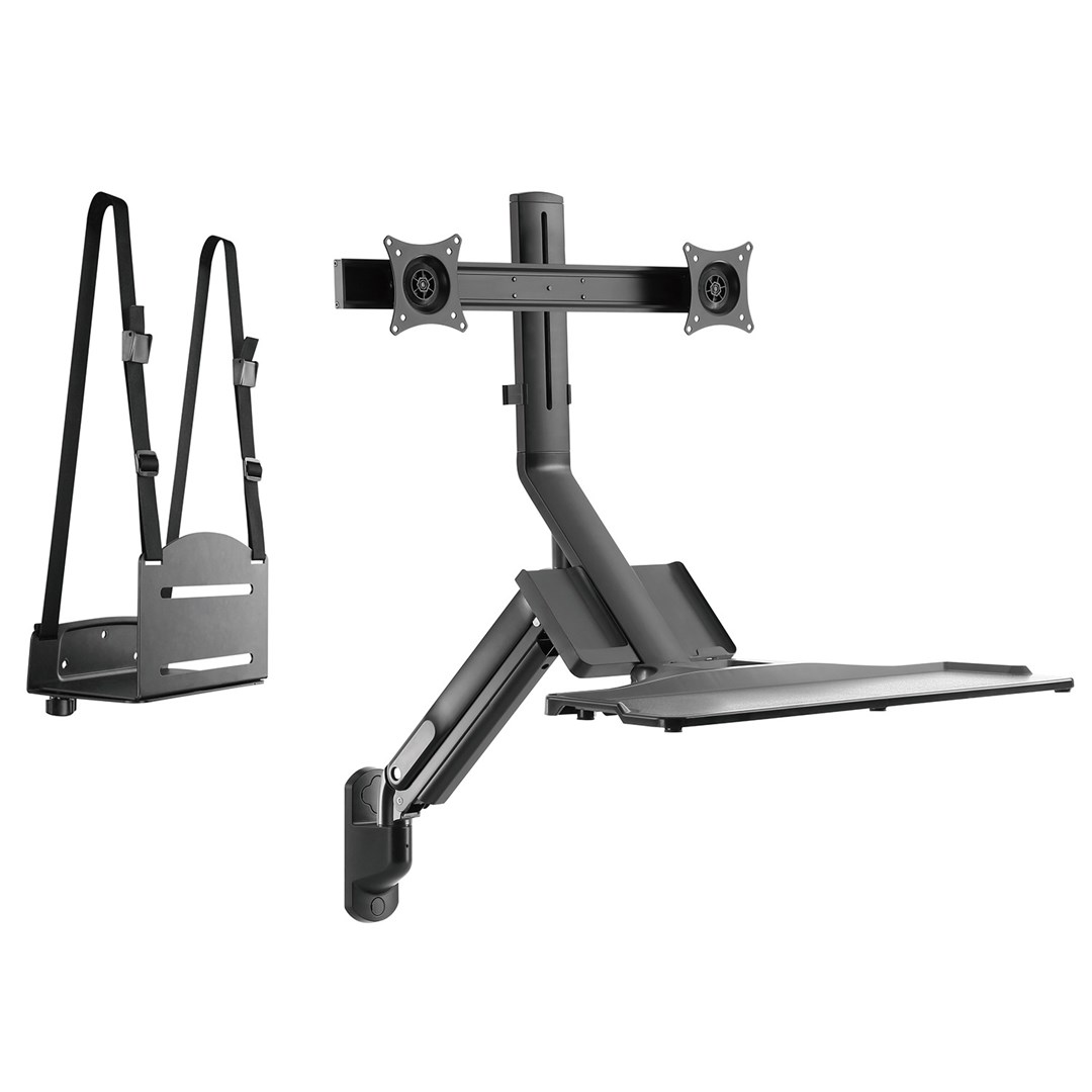 Maclean Dual Monitor Wall Mount and