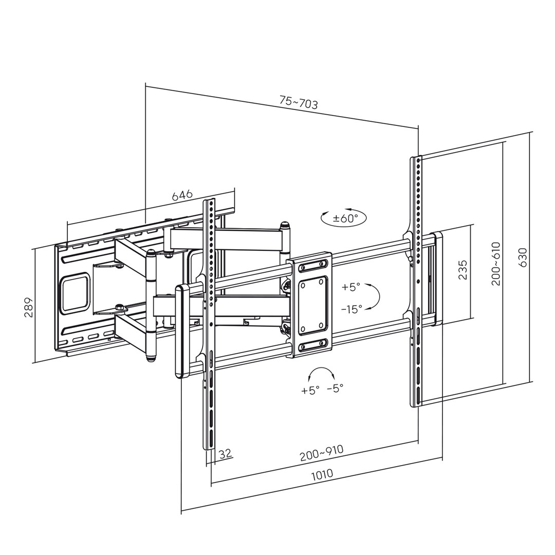 Maclean  MC-482 TV Wall Mount Bracket