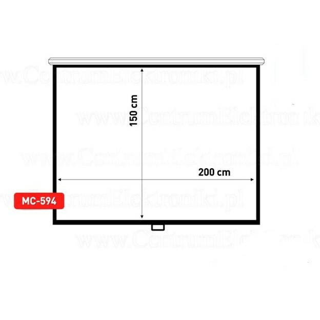 Maclean  MC-594 projection screen 2.54