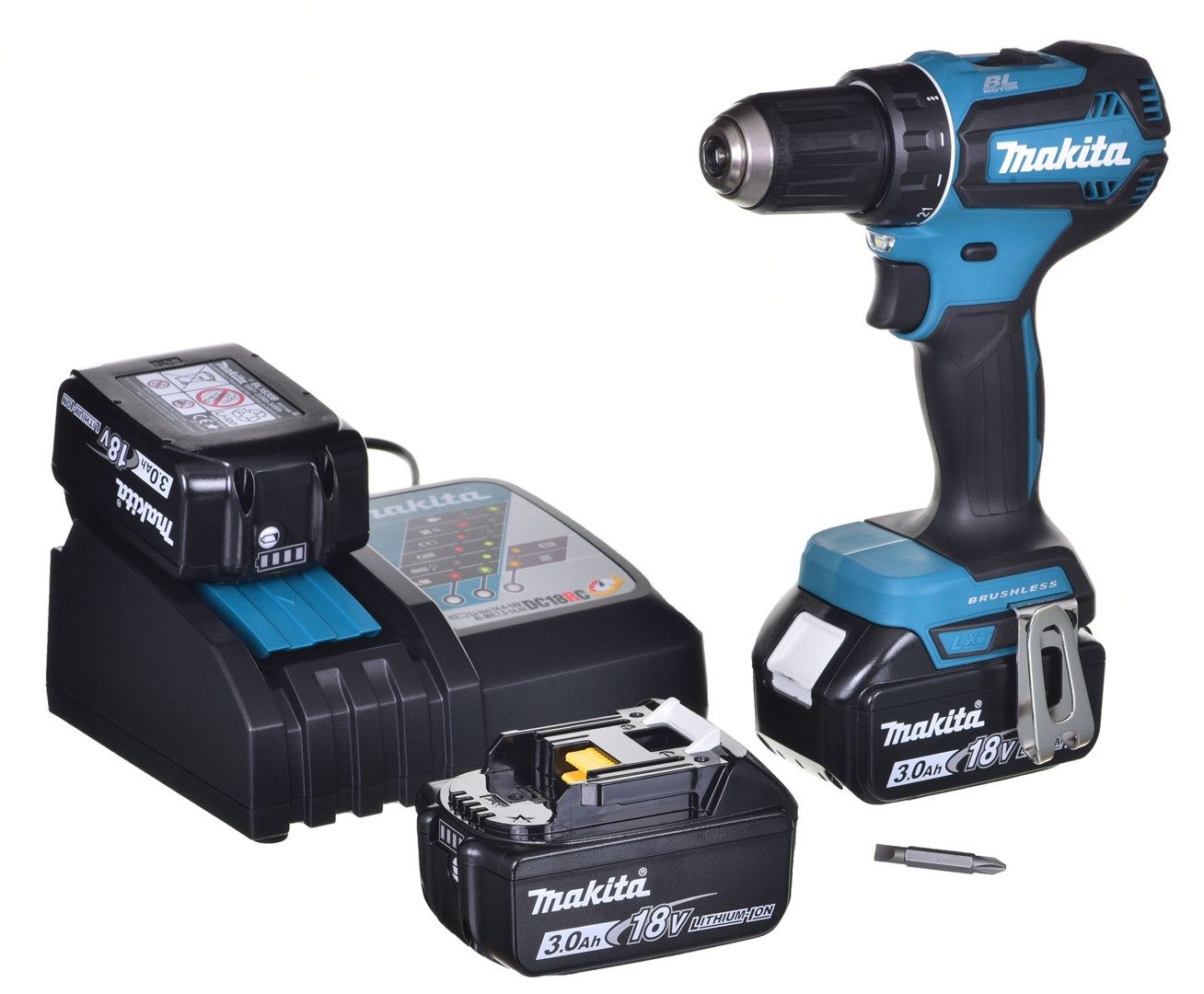 MAKITA DDF485RF3J Cordless Drill 3x 18V