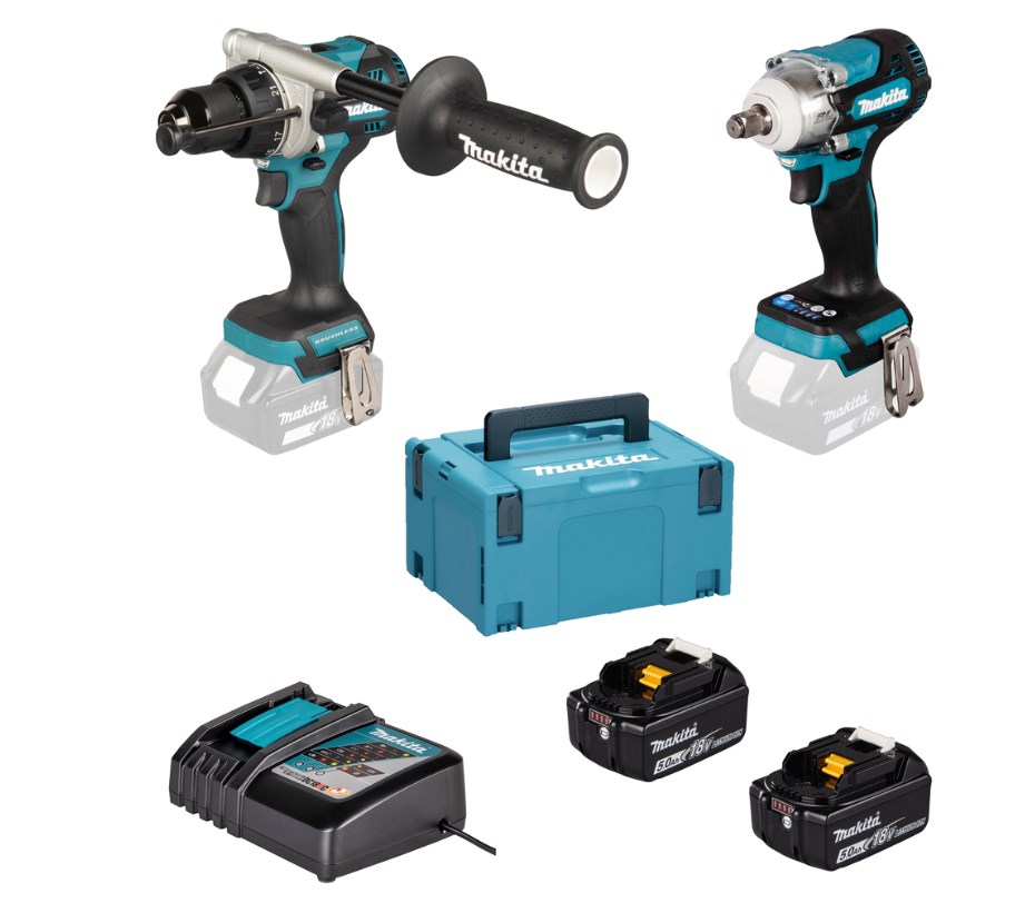 MAKITA ZESTAW COMBO 18V DLX2590TJ (DHP492