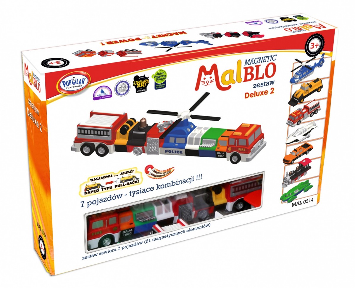 MALIK Malblo Magnetic vehicles deluxe 2