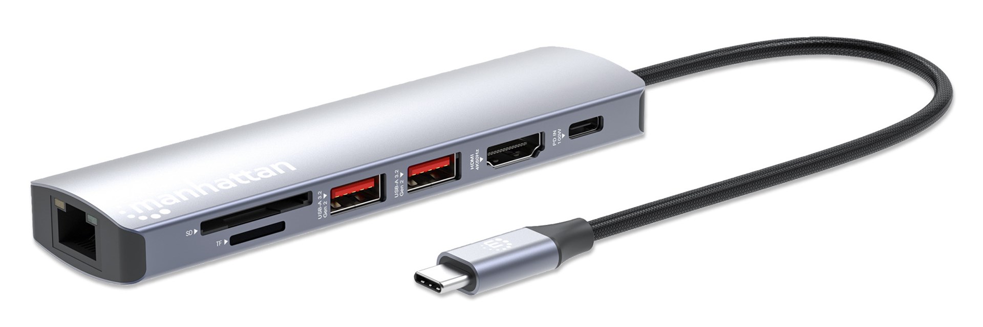 Manhattan USB-C Dock/Hub with Card Reader