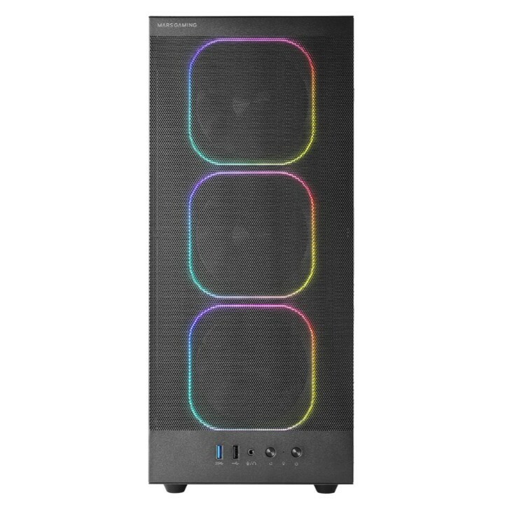 TACENS  MARS MC-NEBULA BLACK ATX 4xARGB