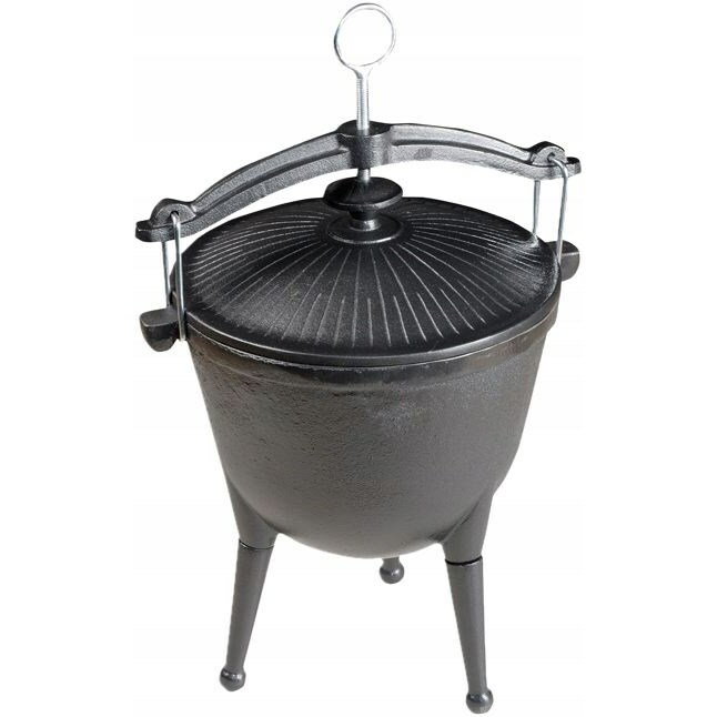 MASTER GRILL  CAST IRON HUNTING CAULDRON