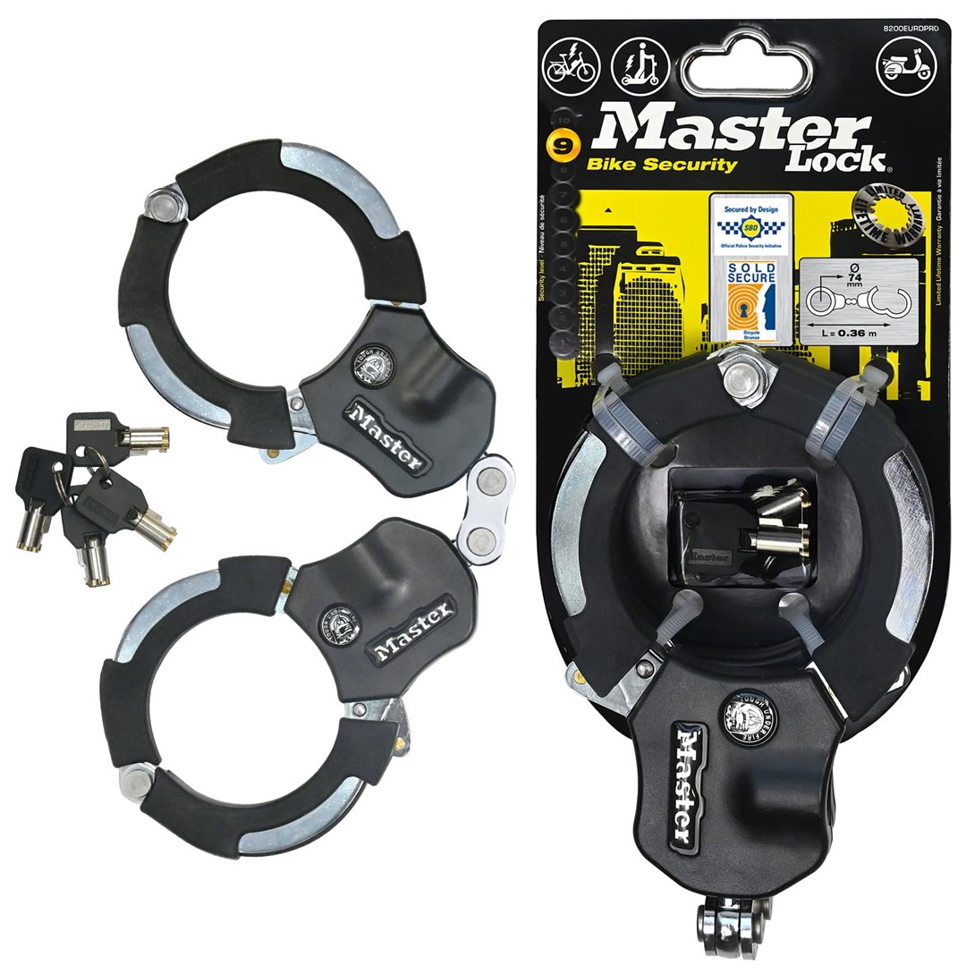 Master Lock Street Cuff Slot Black