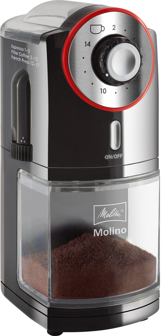 Melitta  Molino 100 W Black, Red