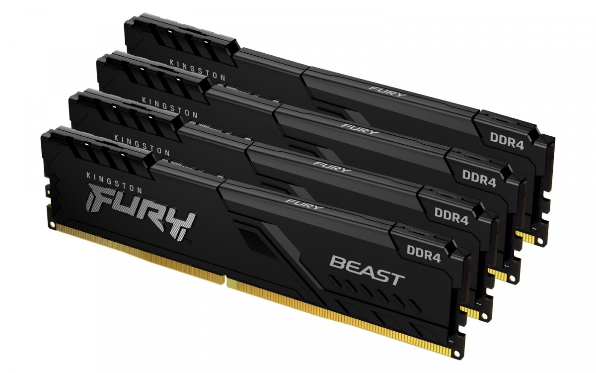 KINGSTON Memoey DDR4 Fury Beast 128GB(4*32GB)/3200