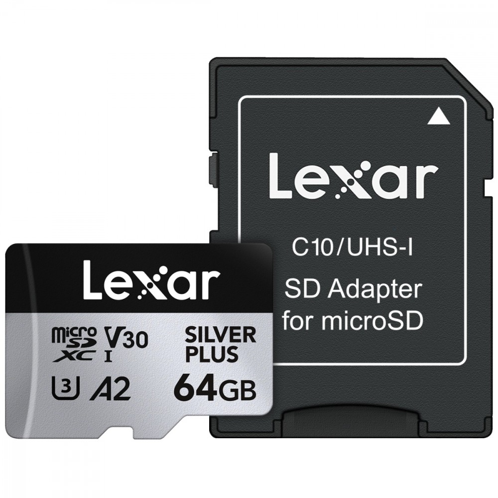 LEXAR Memory card microSD 64GB C10