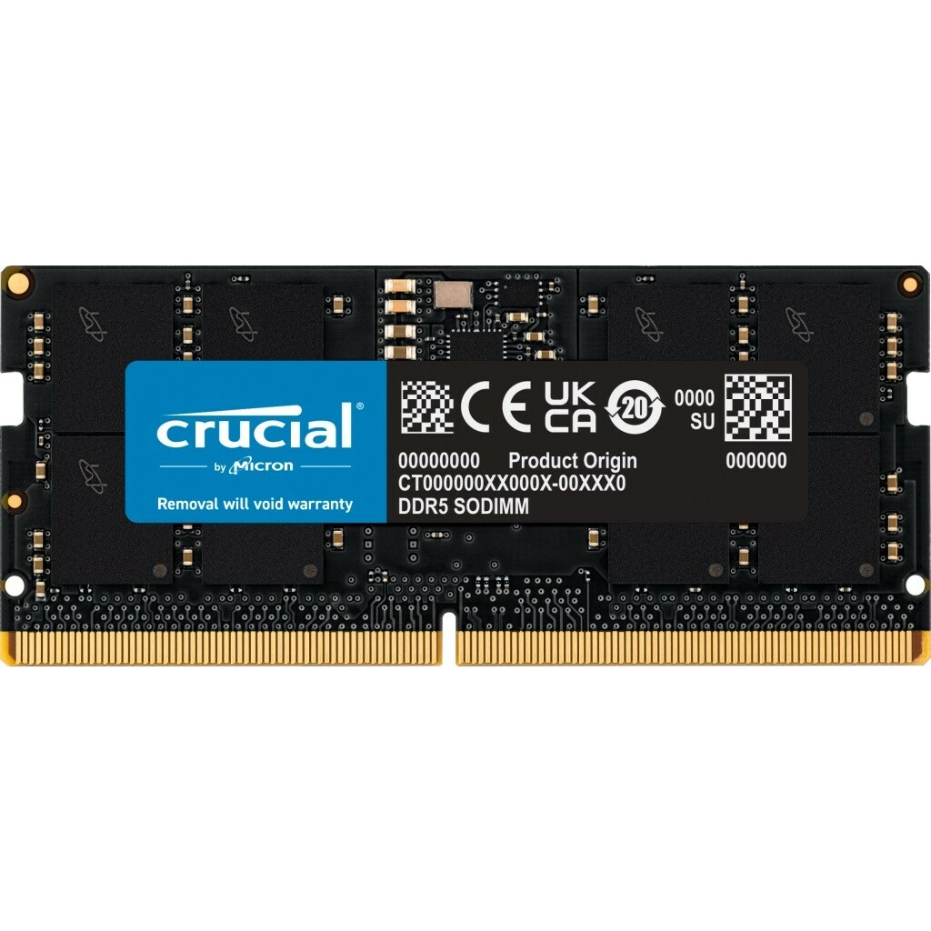 CRUCIAL Memory DDR5 SODIMM 16GB/5600 CL46