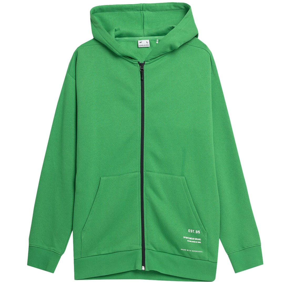 4F Men`s sweatshirt  green SS23TSWSM236 41S