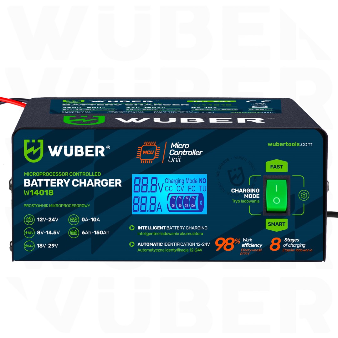 WUBER Microprocessor-controlled car battery charger 10
