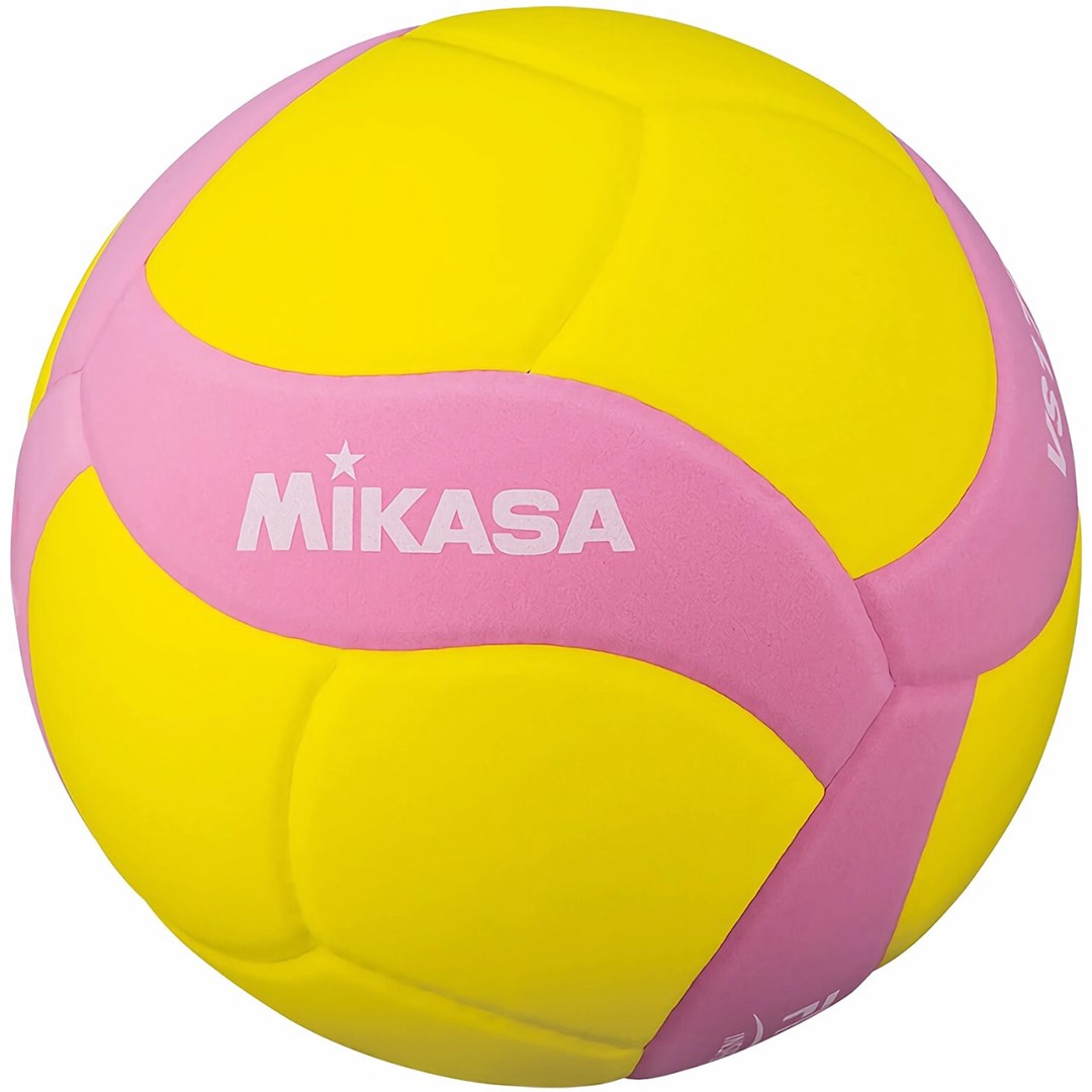 MIKASA VS160W yellow-pink volleyball size 4