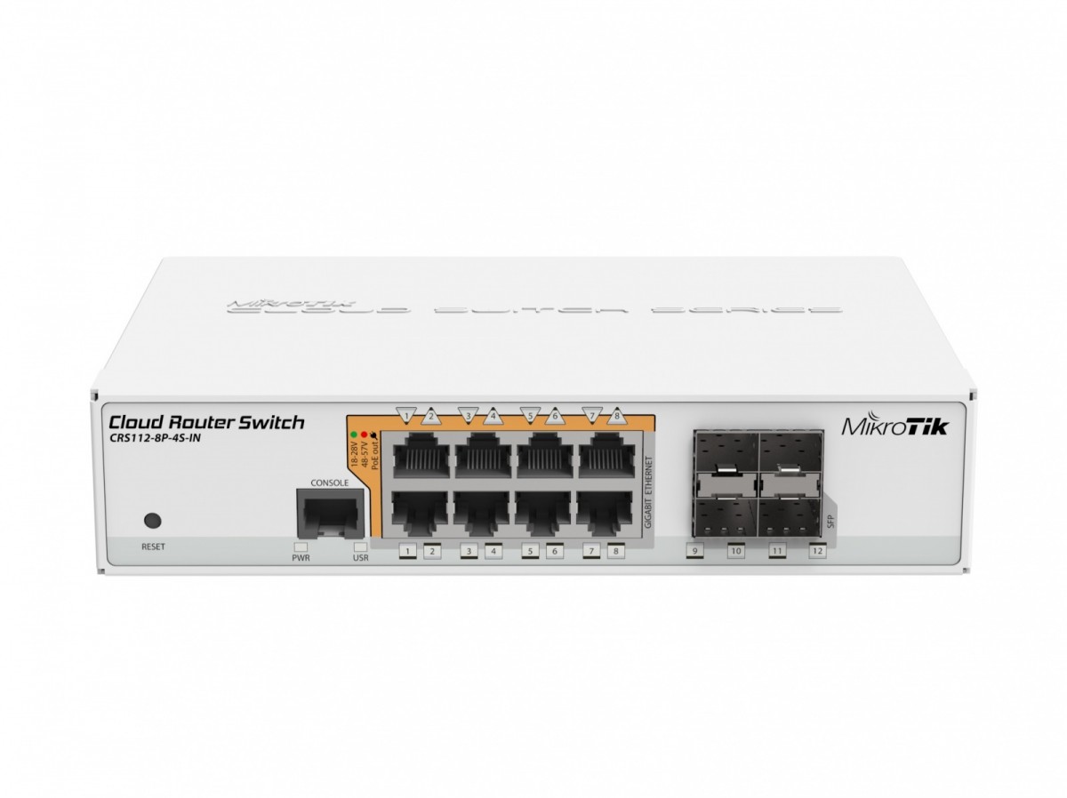 Unknown MikroTik Switch 8xGbE 4 xSFP