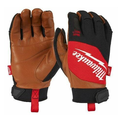 MILWAUKEE  leather gloves M/8 hybrid |