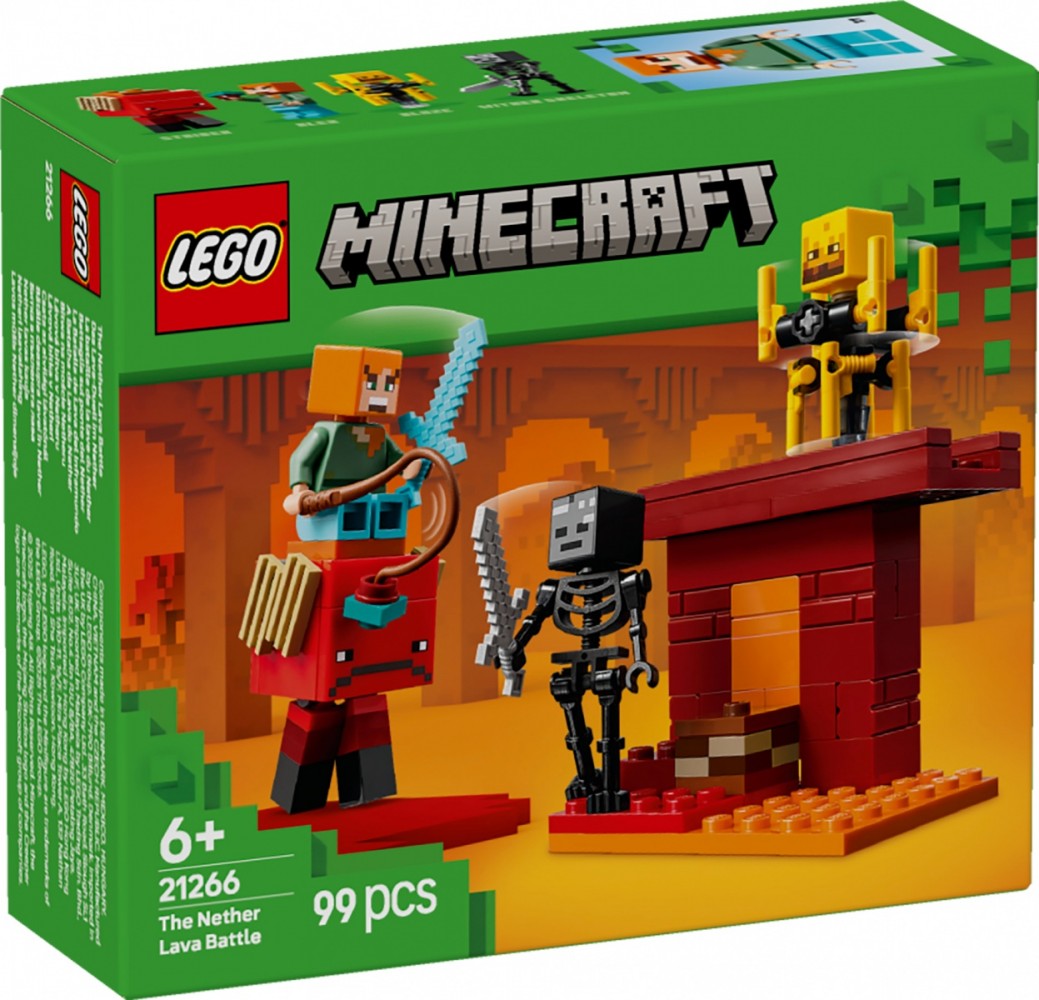 LEGO  Minecraft 21266 The Nether Lava