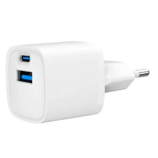 Gembird  Mini-ładowarka USB-A USB-C 20W PD
