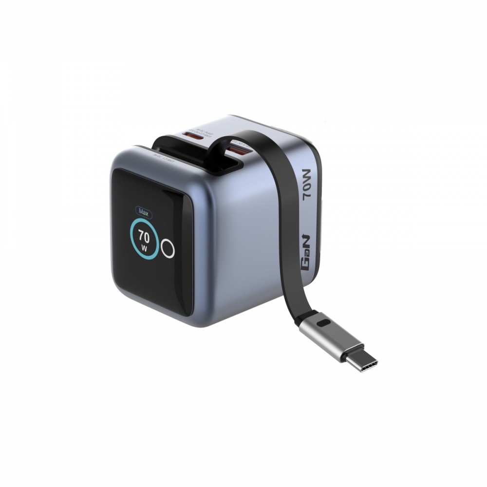 Verbatim  Mini GaN charger 70W Retractable
