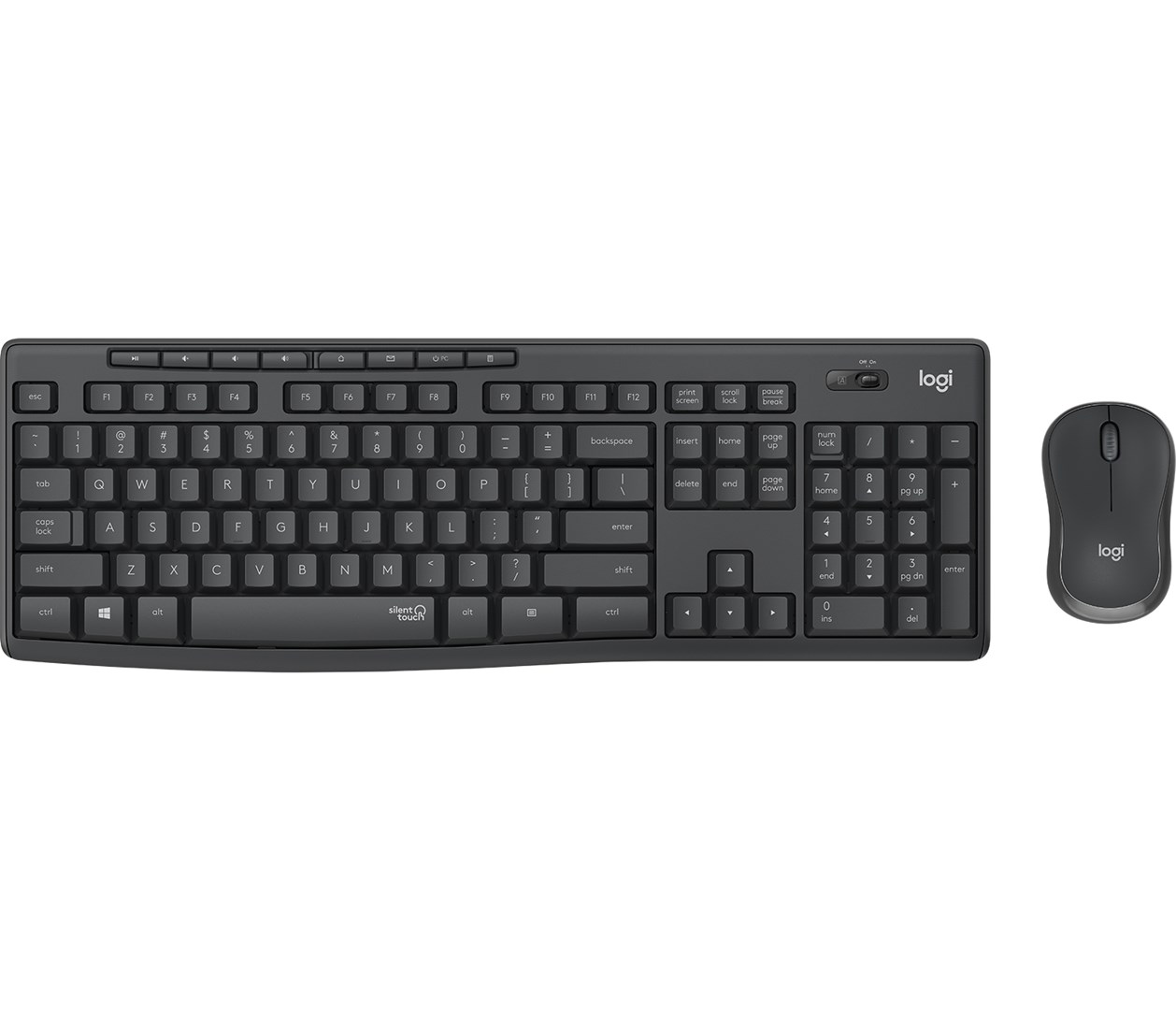 LOGITECH MK295 SILENT WIRELESS COMBO/GRAPHITE -