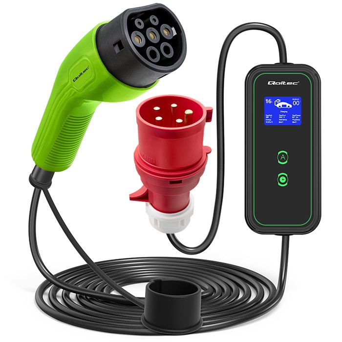 Qoltec  Mobile EV charger with adjustable