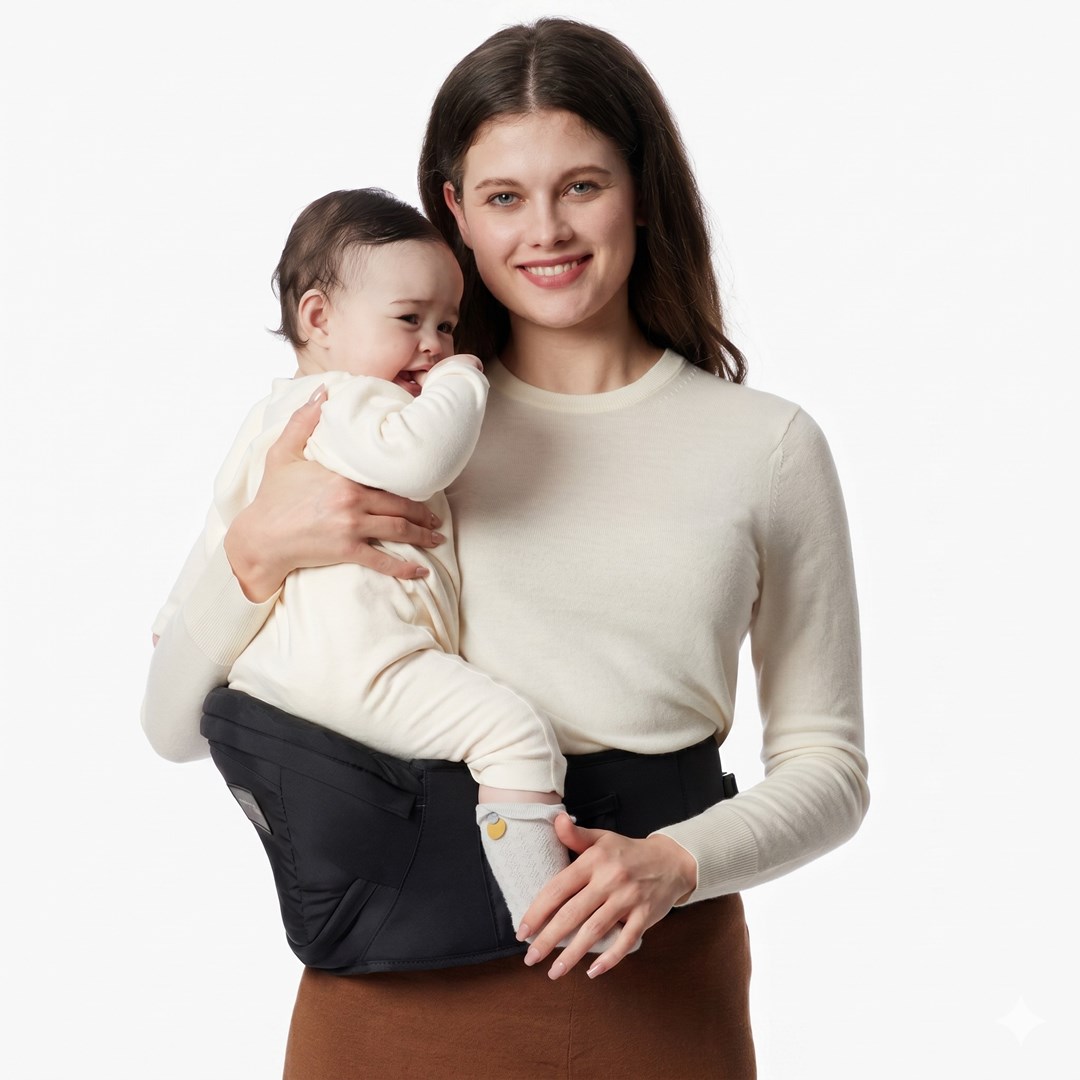 Momcozy Baby Carrier with Hip Seat
