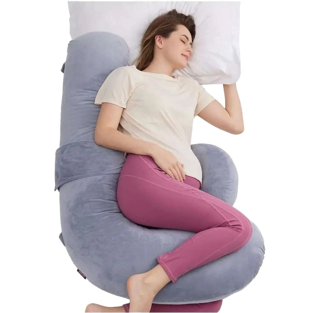 Momcozy  PP007 Pregnancy pillow F-shaped Gray