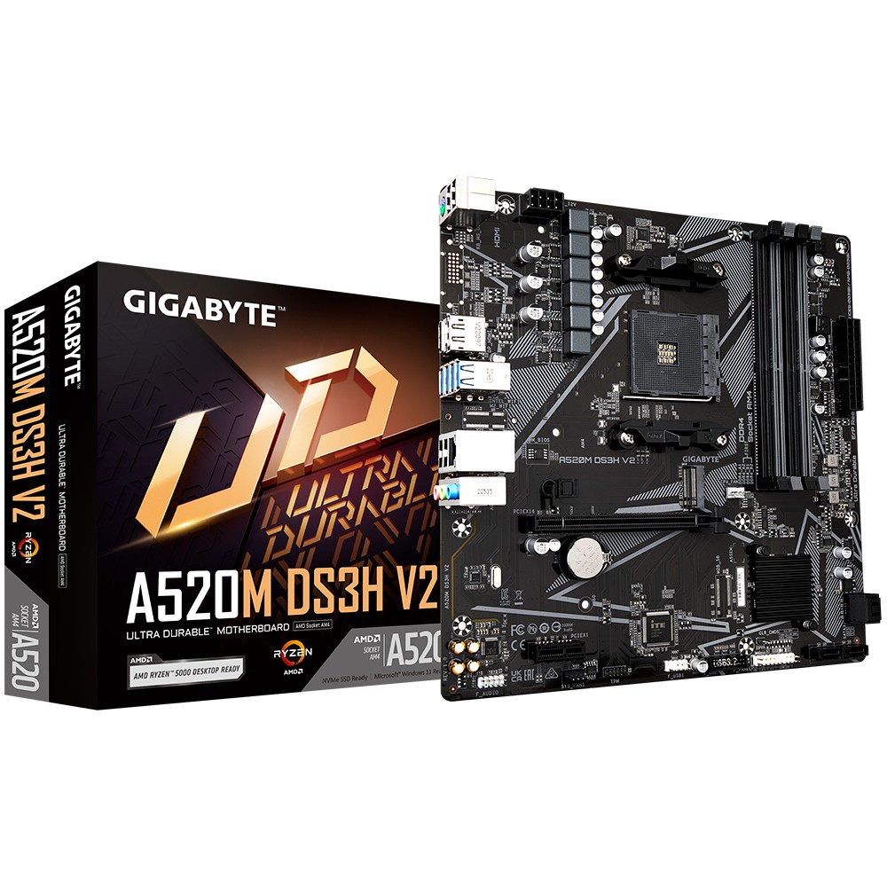 GIGABYTE Motherboard A520M DS3H V2 AM4