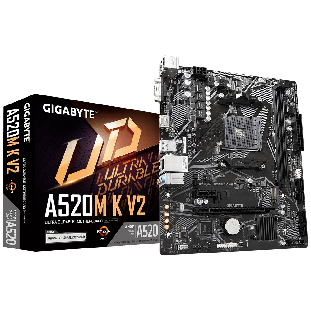 GIGABYTE  Motherboard A520M K V2 AM4
