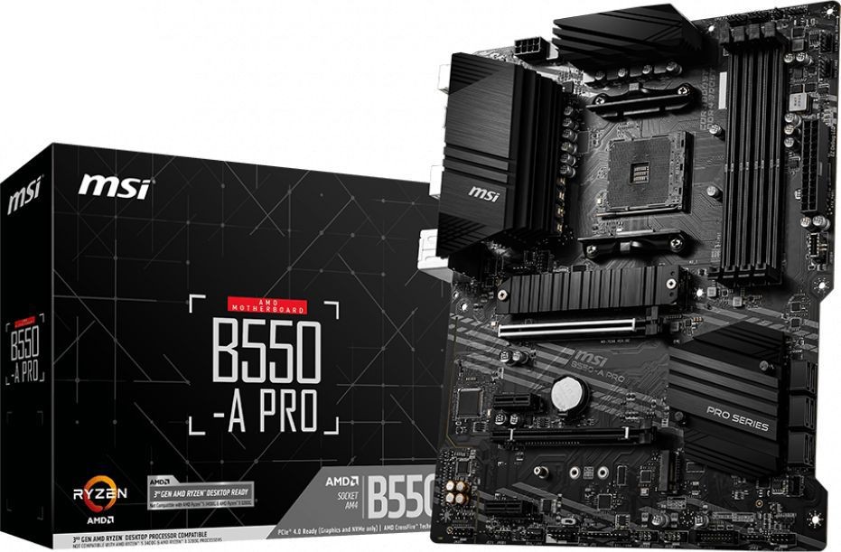 MSI Motherboard B550 A-PRO AM4 4DDR4