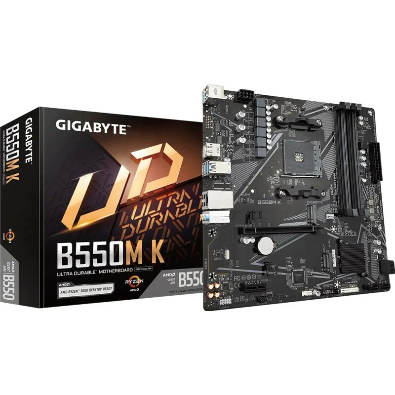 GIGABYTE Motherboard B550M K AM4 4DDR4
