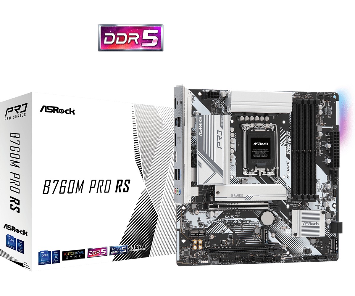 ASRock  Motherboard B760M Pro RS s1700