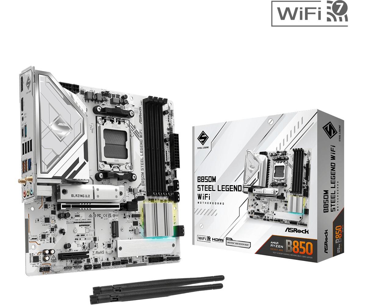 ASRock  Motherboard B850M STEEL LEGEND WIFI