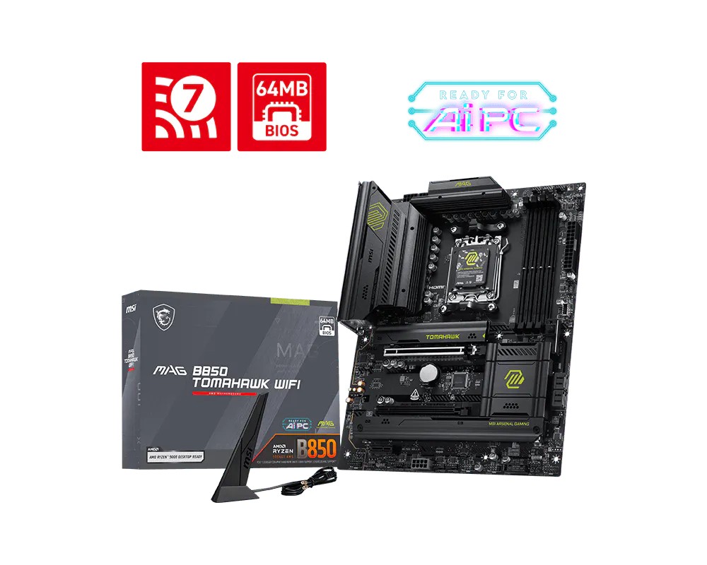 MSI Motherboard MAG B850 TOMAHAWK WIFI
