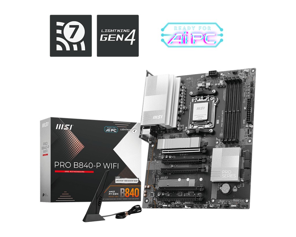 MSI Motherboard PRO B840-P WIFI AM5
