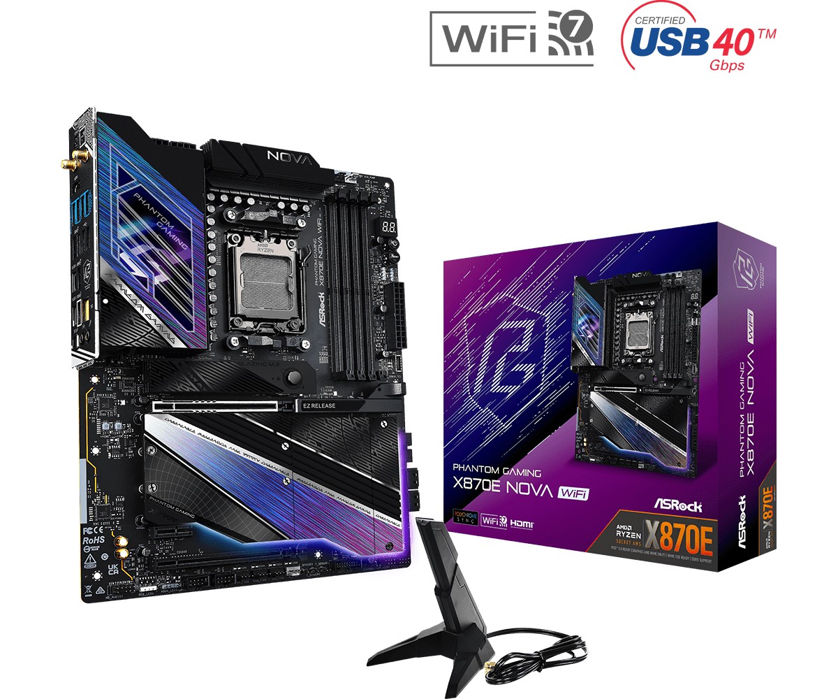 ASRock  Motherboard X870E NOVA WIFI AM5
