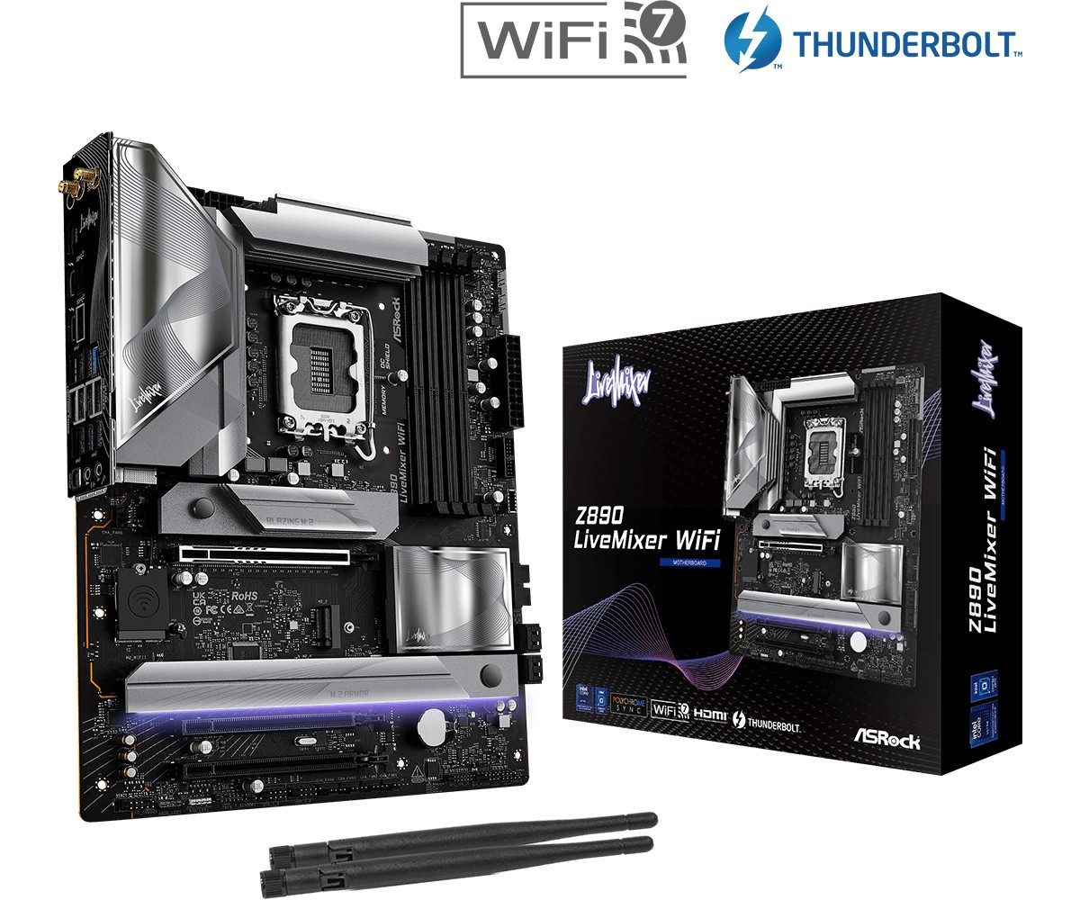 ASRock  Motherboard Z890 LIVEMIXER WIFI ATX
