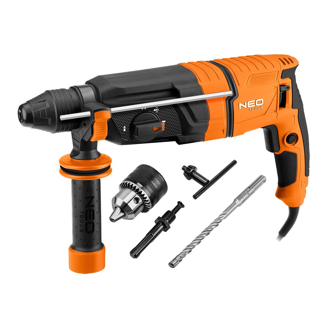 NEO TOOLS Młotowiertarka SDS+ 900W, 3