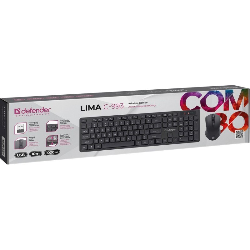 Defender SET KEYBOARD AND MOUSE LIMA
